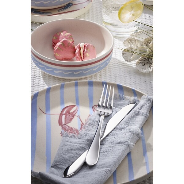 Oneida Wharfside 12-Piece Melamine/Bamboo Dinnerware Set for 4