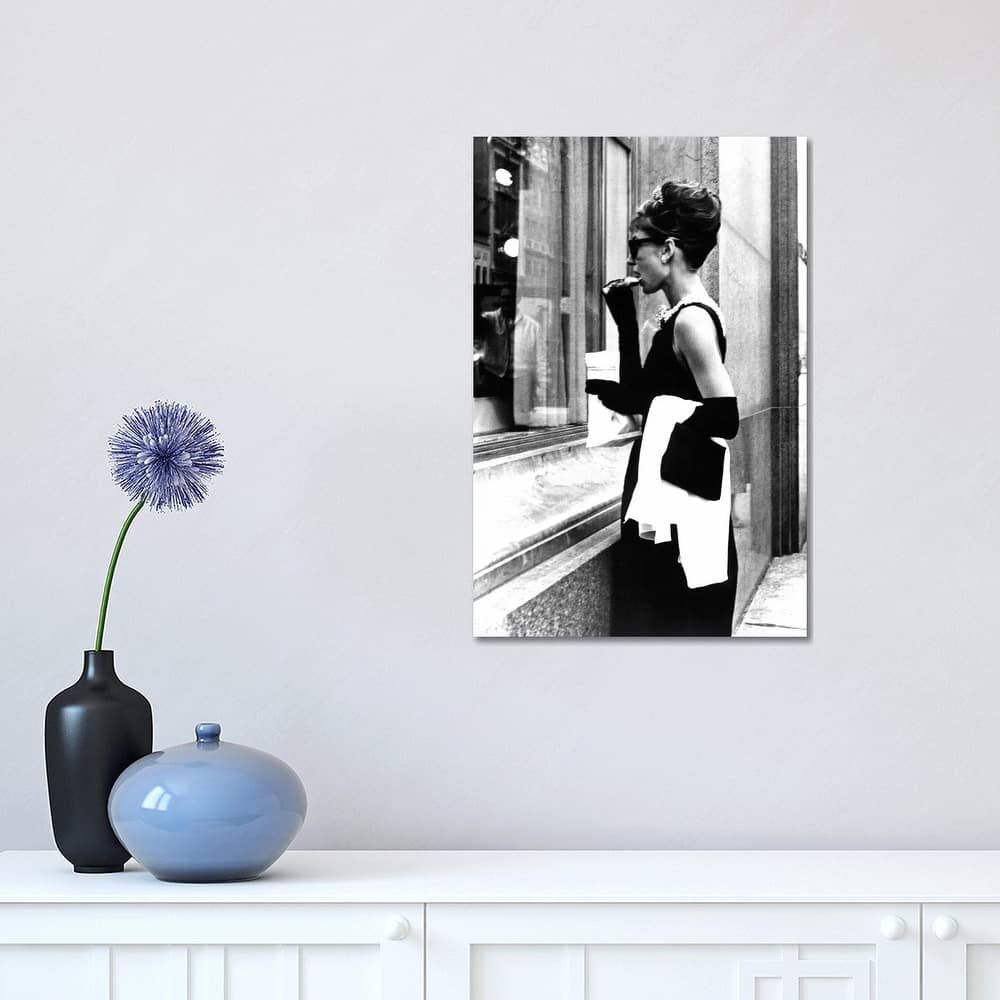 iCanvas "Audrey Hepburn Window Shopping II" by Radio Days Canvas Print