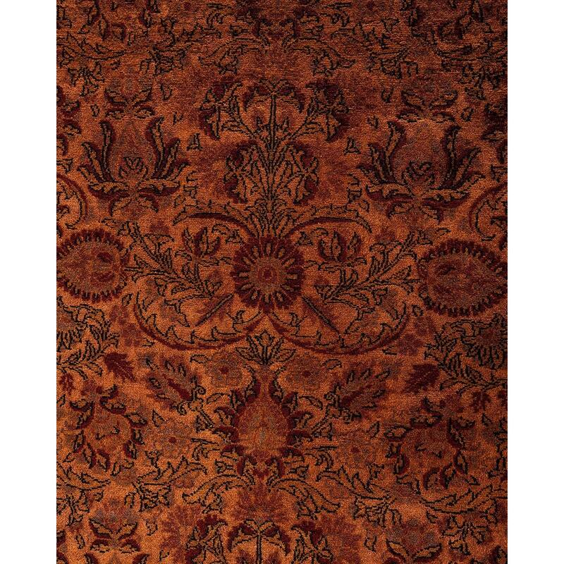 Overdyed, One-of-a-Kind Hand-Knotted Area Rug - Gold - 11' 10" x 17' 7"