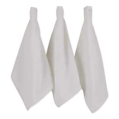 DII Black Recycled Cotton Waffle Dishtowel (Set of 6)