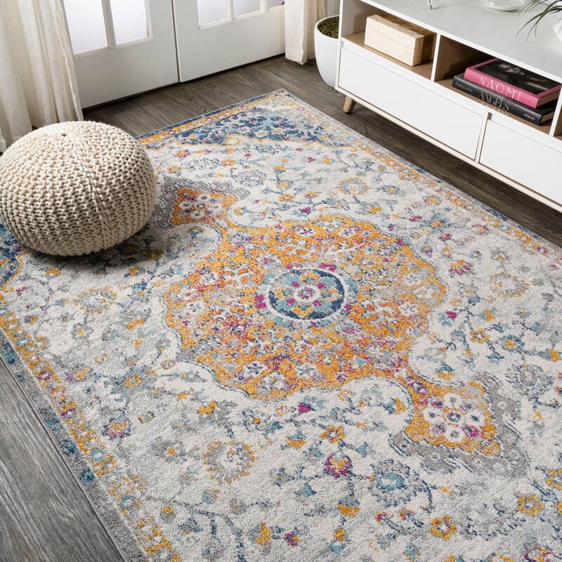 JONATHAN Y Indhira Ornate Boho Medallion Area Rug