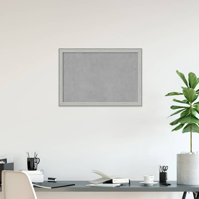 Amanti Art Bel Volto Silver Framed Magnetic Board