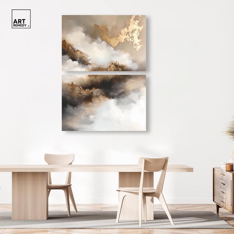 Celestialscape Canvas Set of 2 by Art Remedy, Gallery Wrapped