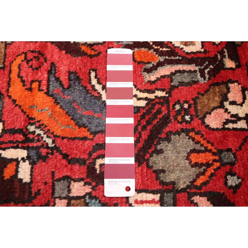 ECARPETGALLERY Hand-knotted Andelz Red Wool Rug - 3'5 x 10'2