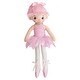 preview thumbnail 1 of 4, Ballerina Dancer Doll - Soft, Cuddly Cloth Doll/Stuffed Toy With Pink Yarn Hair And Pink Ballet Costume