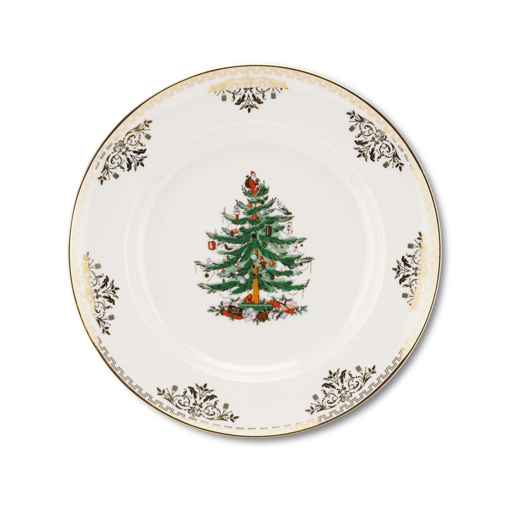 Spode Christmas Tree Gold Dinner Plate - 10.5