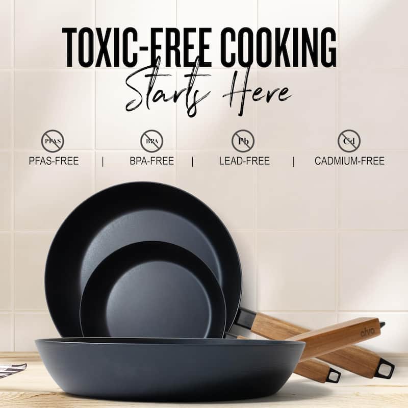 Alva Forest Carbon Steel Pan Pre-Seasoned with Natural Mineral Oil