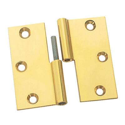 Cabinet Hinges Bright Solid Brass Square LOL 3 x 3 Renovators Supply