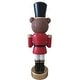preview thumbnail 9 of 9, Fraser Hill Farm 48-inch Fiberglass Bear Nutcracker Playing Drum Figurine with Music - Multi