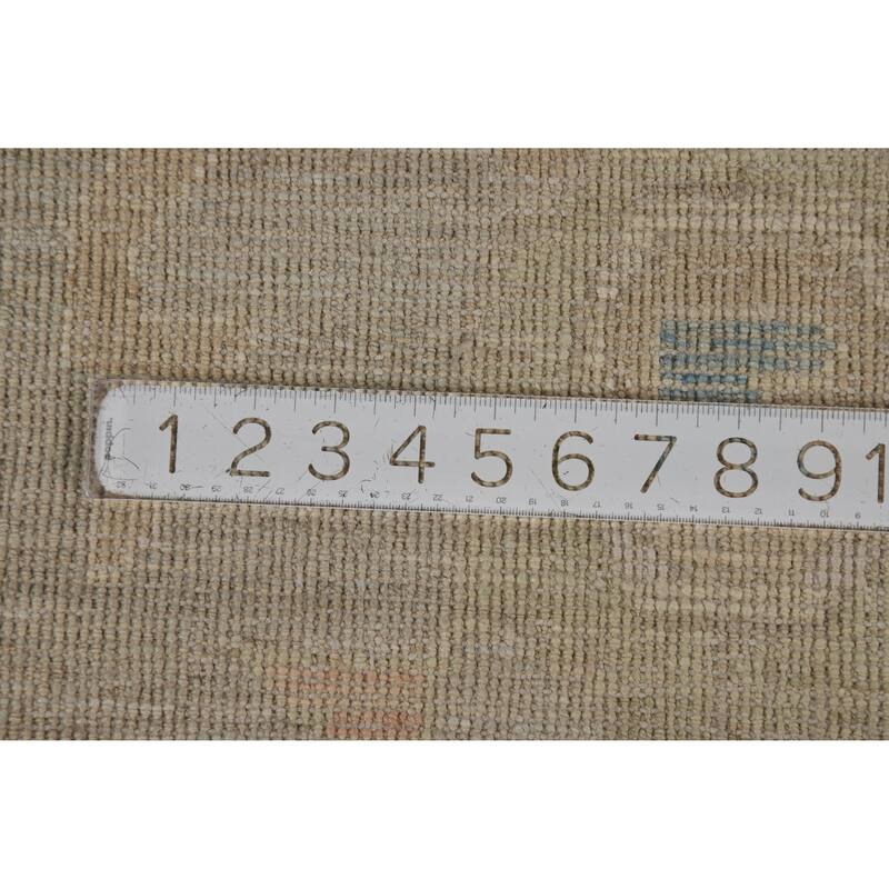 Vegetable Dye Oushak Turkish Rug Handmade Wool Carpet - 9'3"x 12'5"