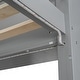 preview thumbnail 6 of 18, Twin/Full Size Gaming Loft Bed with Desk, Multi-Storage and LED, Teens Kids Bed Frame with a Hanging Rod