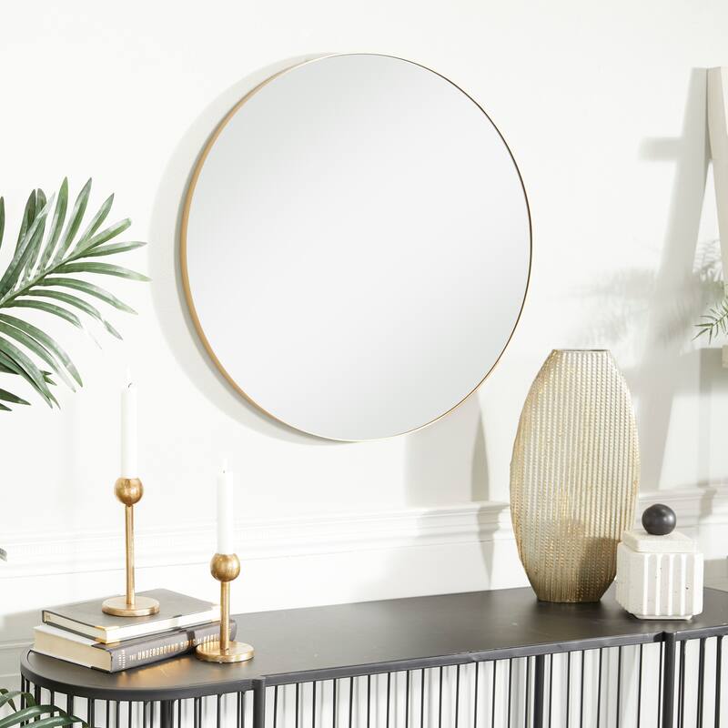 Multiple Frame Finishes / Sizes Modern Contemporary Round Wall Mirrors