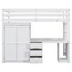 preview thumbnail 9 of 59, Loft Bed with Wardrobe, Desk and Storage Drawers