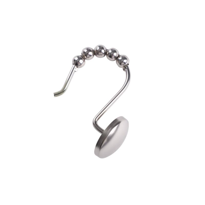 Utopia Alley Shower Hooks - Rust Resistant Roller Shower Curtain Hooks for Shower Curtain - Set of 12