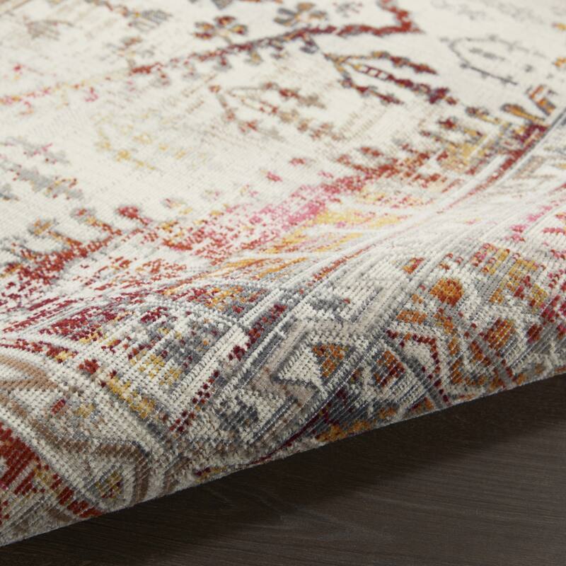 HomeRootsFloral Transitional Rectangle Area Rug - 142' X '106' X '0.5