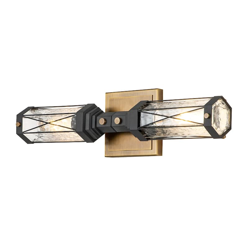 Rustic 2 Light Wall Vanity Sconce