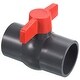 preview thumbnail 4 of 3, 2" UPVC Ball Valve Compact T-Handle for Irrigation and Water Treatment, Grey