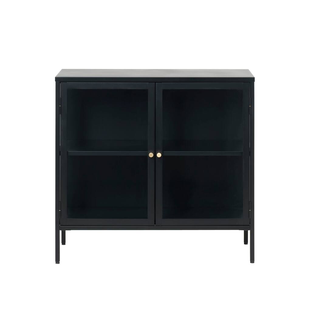 1161UFABlack/ Gold 2-Section Sideboard