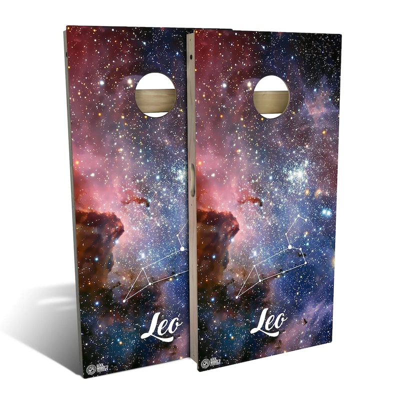 LEO Outdoor Cornhole Board Set - Premium 2x4 - Include Case + Hole Lights