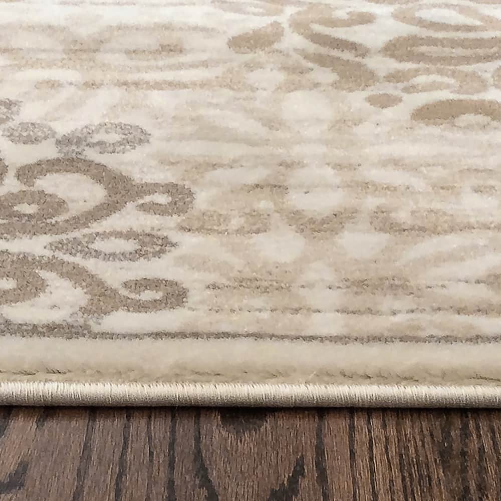 Admire Home Living Plaza Modern Abstract Damask Pattern Area Rug