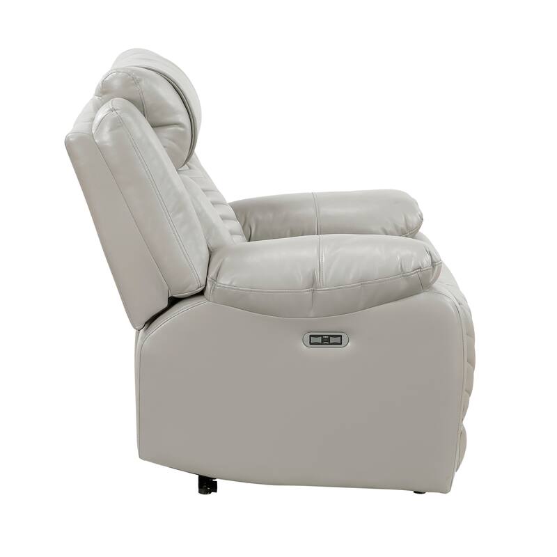 Ridge 40" Faux Leather Power Recliner - LED and Charging Ports