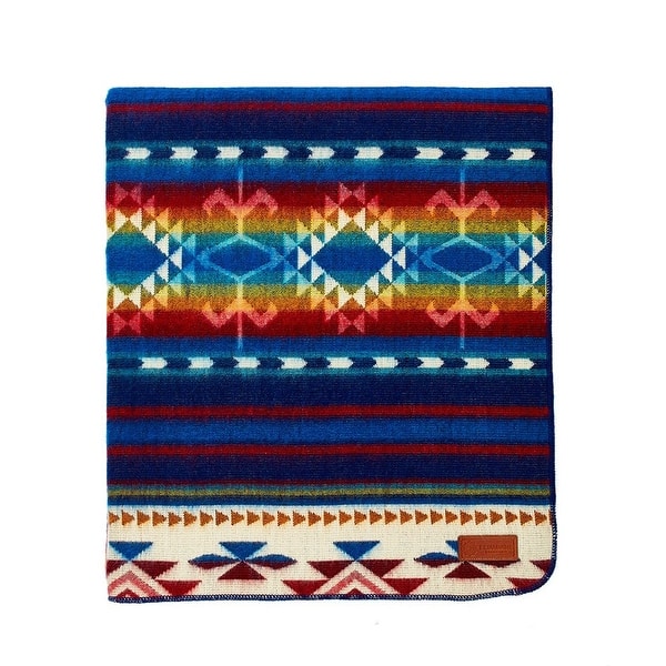 Ultra Soft Southwestern Rainbow Handmade Woven Blanket - On Sale - Bed ...