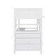 preview thumbnail 11 of 16, Twin size Maximized Space Loft Bed with Drawers and Desk, Wooden Loft Bed with Shelves, No box spring required - White