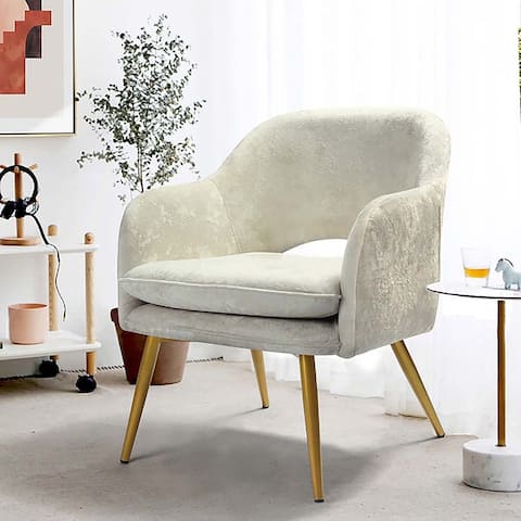 Velvet Accent Chair Living Room Upholstered Accent Chair