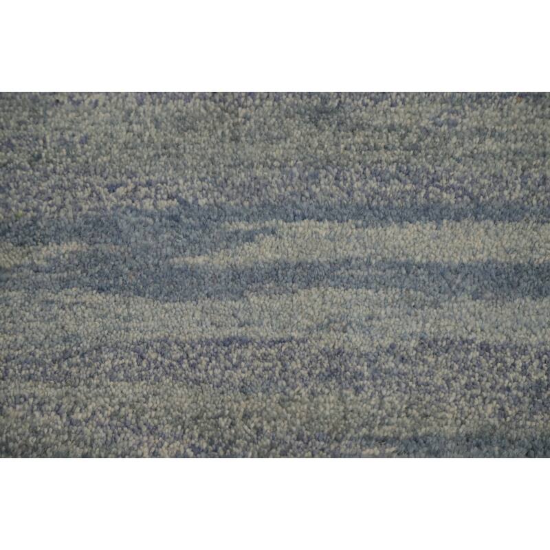 Hand Knotted Oriental 100% Wool Carpet Modern Abstract Greys & Charcoal Gabbeh Area Rug - 3' 2'' X 2' 2''