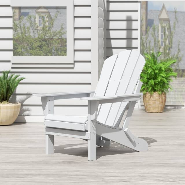 Laguna Folding Poly Eco-Friendly All Weather Outdoor Adirondack Chair