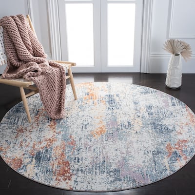 SAFAVIEH Crystal Agathe Modern Abstract Distressed Rug