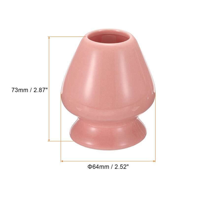 Ceramic Chasen Stand Matcha Whisk Holder Teas Set Whisks Stand, 1 Pcs - Pink - 73mm