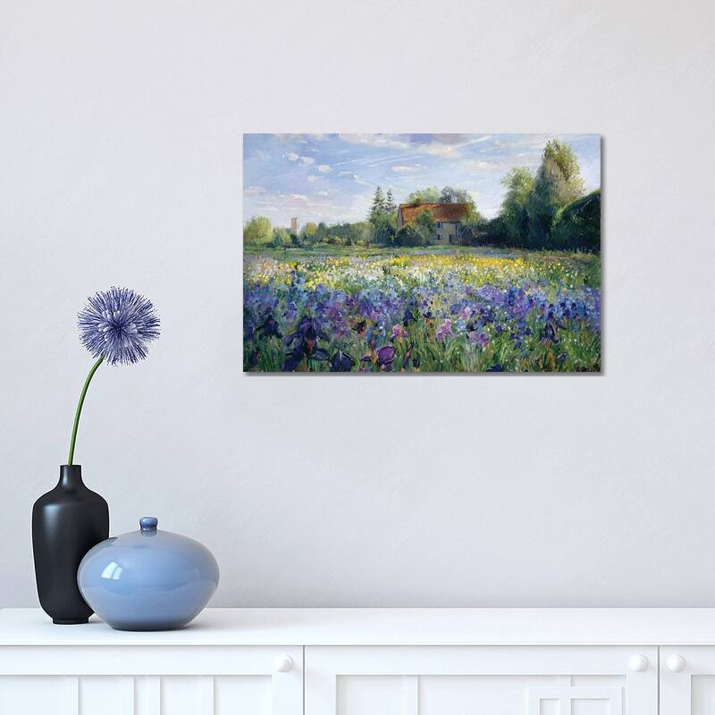 iCanvas "Evening At The Iris Field" by Timothy Easton Canvas Print - 12x18x1.5