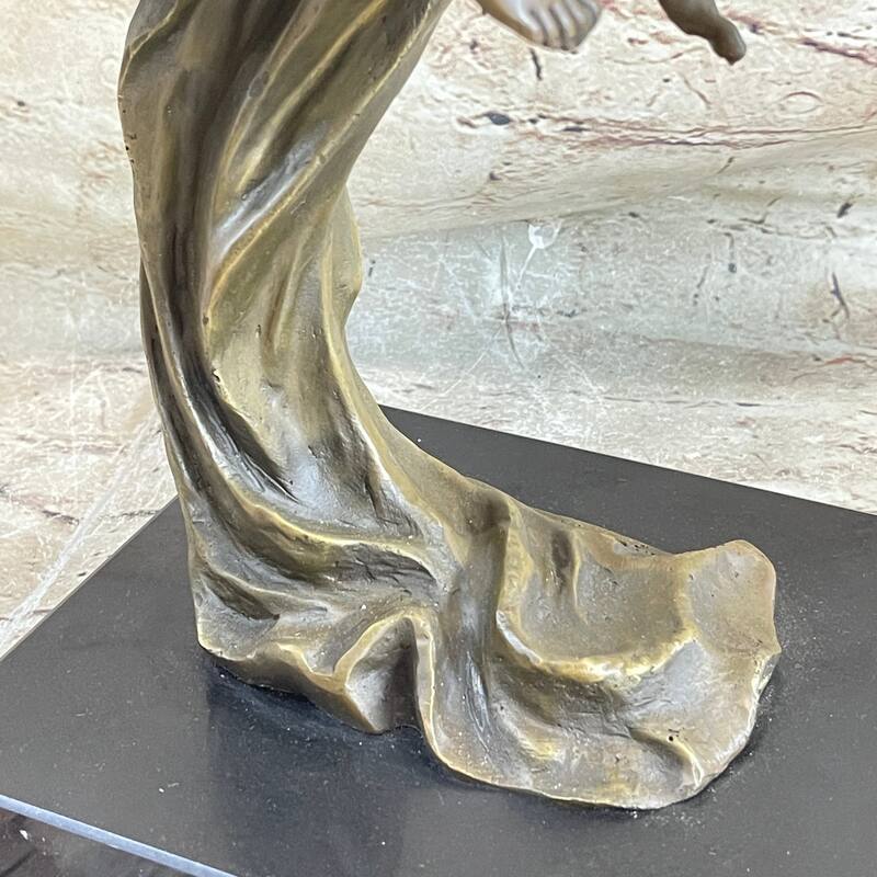 Young Woman On Horseback - Surreal Abstract Bronze Sculpture Horse Lover Art