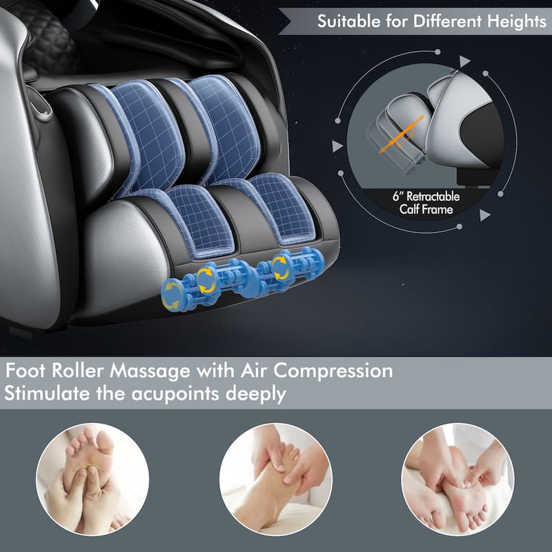 Relaxe Zero Gravity Shiatsu Massage Chair with Heating (SL-Track)