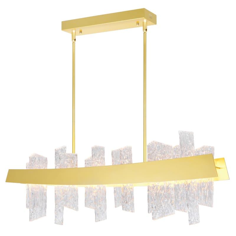 Guadiana 39 in LED Satin Gold Chandelier - Satin Gold