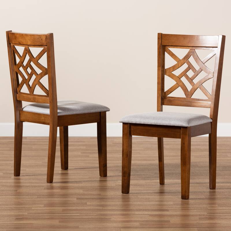 Nicolette Modern and Contemporary Transitional 2-PC Dining Chair Set
