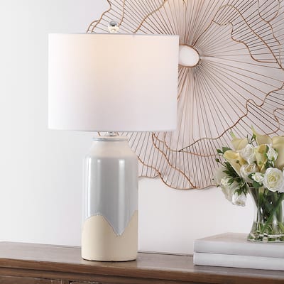 SAFAVIEH Lighting Bevlen 27.5" Table Lamp - 14"W x 14"D x 28"H