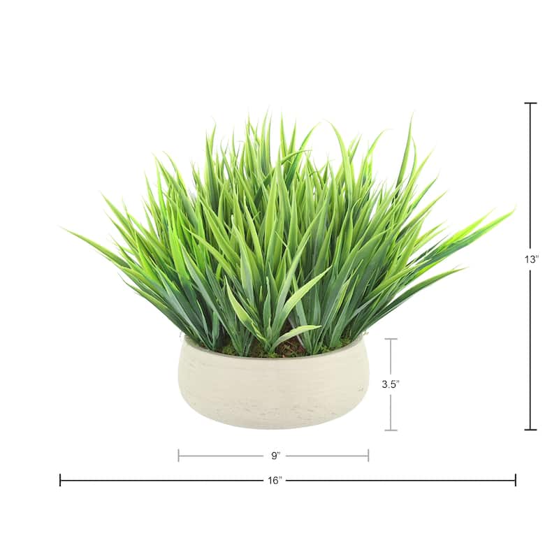 Grass Arrangement in Fiberstone Pot - 13
