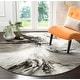 preview thumbnail 16 of 39, SAFAVIEH Glacier Latrina Modern Abstract Rug 3' Round - Grey/Multi - Round