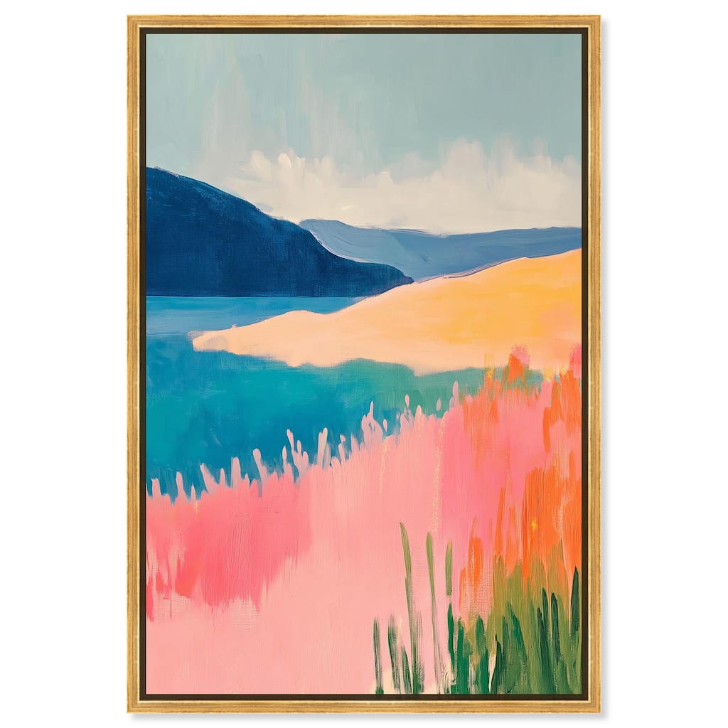 Meadow Meets the Sea Canvas by Art Remedy