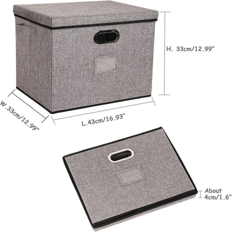 12-Inch Vinyl Record Storage Boxes (17"-2 Pack)
