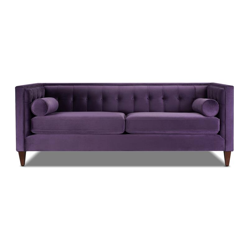 Jack 84" Modern Upholstered Tufted Tuxedo Sofa