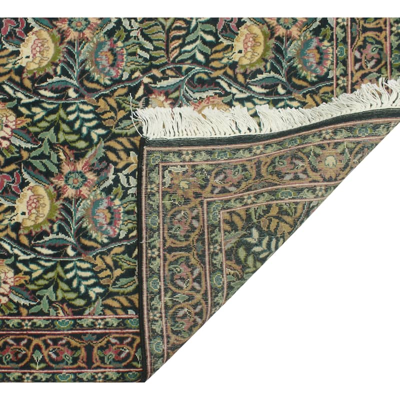 Pak-Persian Elliott Black/Green Runner - 2'7" x 10'1"