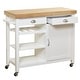 preview thumbnail 9 of 16, Simple Living Martha Rolling Rubberwood Kitchen Cart