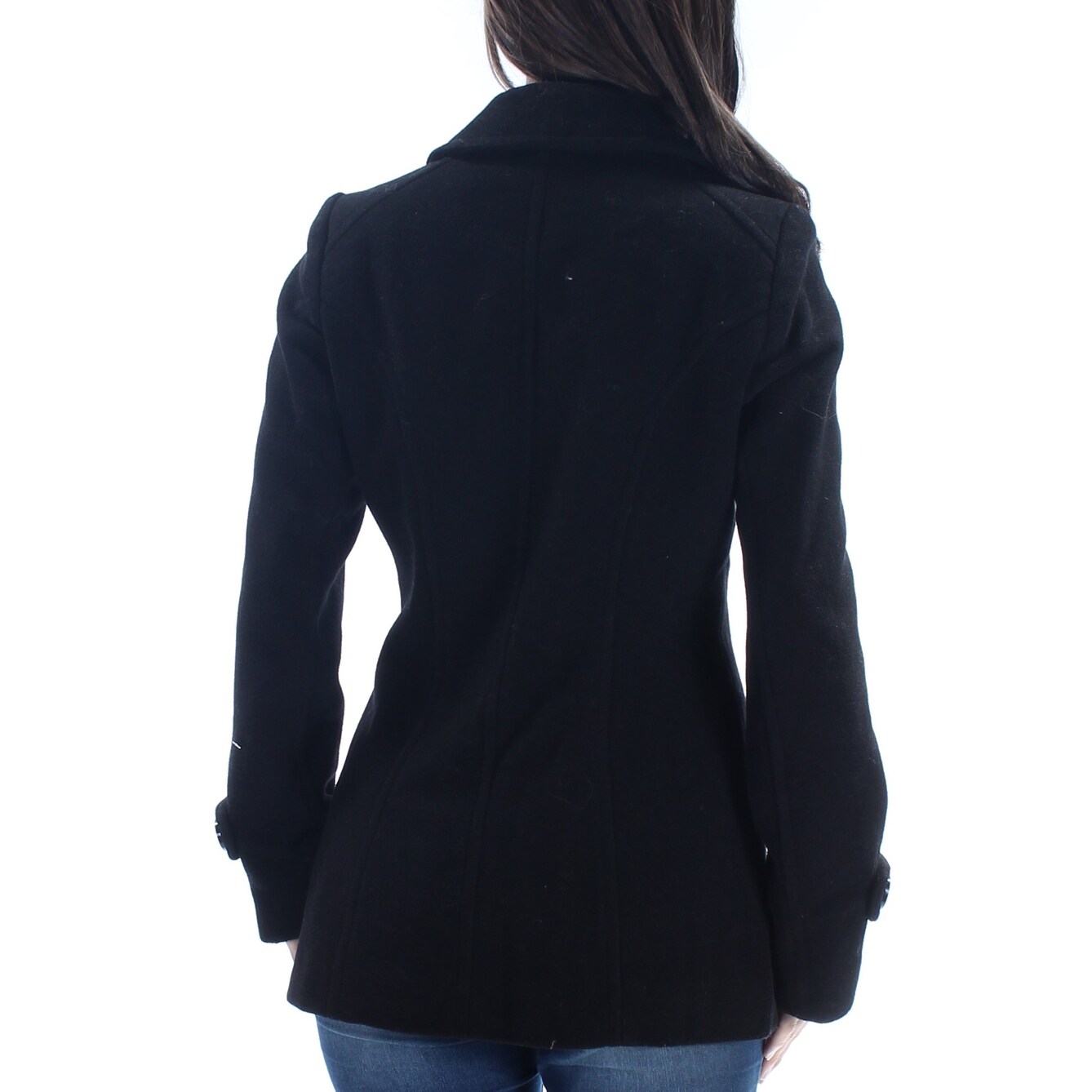 Shop Jason Kole Womens Black Peacoat Coat Size Xs Overstock