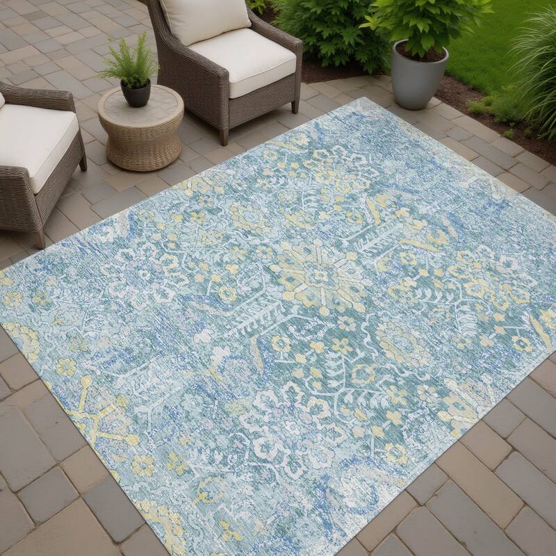 Machine Washable Indoor/ Outdoor Global Firestone Chantille Rug