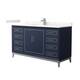 Option Dark Blue / Giotto Quartz Top / Brushed Nickel