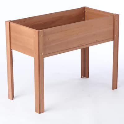 Raised Garden Bed with Legs, Elevated Wooden Planter Box for Outdoor Plants Flowers Fruits Vegetable Herb Growing
