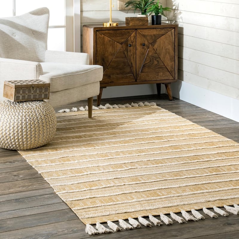Nuloom Rasmus Greek Frieze Stripes Area Rug